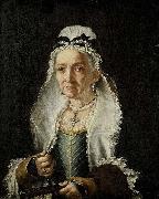 Circle of Fra Galgario Portrait of an Old Lady oil painting reproduction